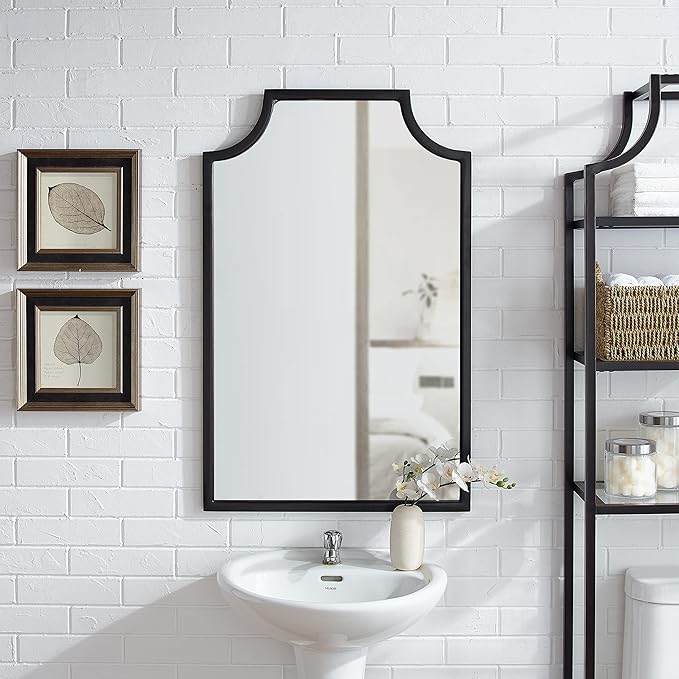 Crosley Furniture Aimee Mirror for Bathroom, Hallway, or Entryway, Oil Rubbed Bronze