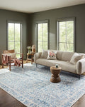 Loloi Rifle Paper Co. Maison Collection MAO-07 Blue 2'-3" x 3'-9", .19" Pile Height, Accent Rug