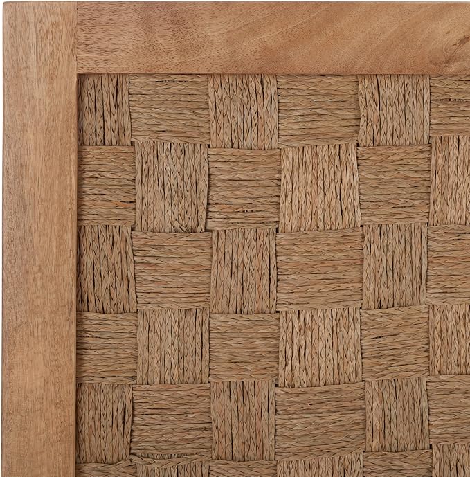 SAFAVIEH Home Collection Halvor Natural Rattan Solid Wood Full Size Headboard