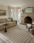 Loloi Magnolia Home by Joanna Gaines Ryder Collection RYD-02 Stone/Ivory 7'-9" x 9'-9" Area Rug