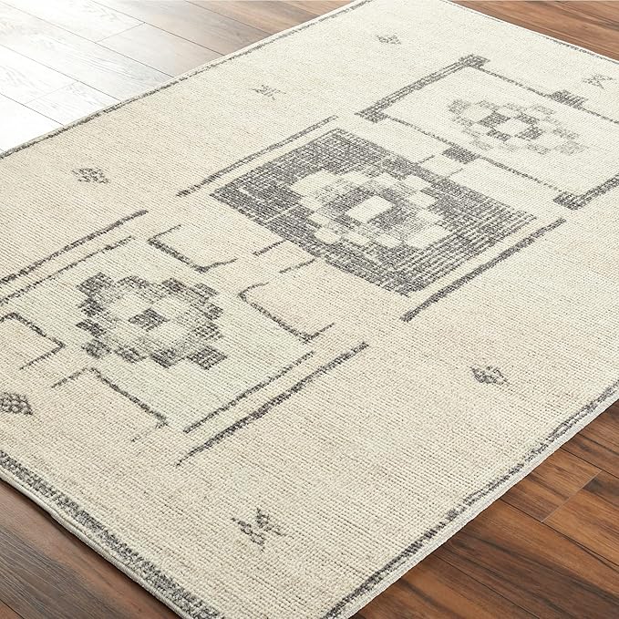 Livabliss x Becki Owens Solana Medallion Area Rug, 7'10" x 10', Taupe/Cream