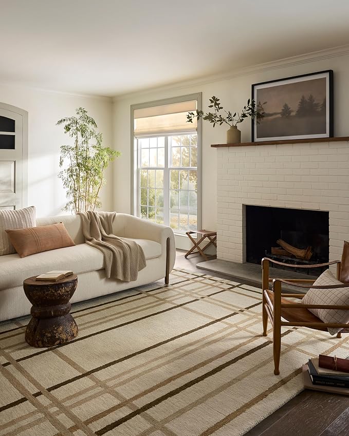 Loloi Magnolia Home by Joanna Gaines Waylon Collection WAY-01 Natural/Bark 9'-3" x 13' Area Rug