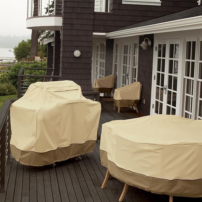 Classic Accessories Veranda Water-Resistant 75 Inch Patio Bench Cover, Patio Furniture Covers
