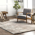 nuLOOM 4' x 6' Cozy Plush Area Rug, Machine Washable, Non-Slip, Soft Fluffy Shag Carpet for Living Room Bedroom Kids Room Nursery Home Decor, Loni Beige