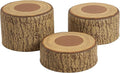ECR4Kids SoftZone Tree Stump Stool Set, Flexible Seating, Chocolate, 3-Piece