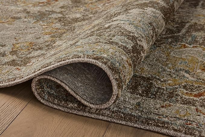 Loloi Magnolia Home by Joanna Gaines Mona Collection MOA-02 BARK/Multi 2'-6" x 4'-0" Accent Rug
