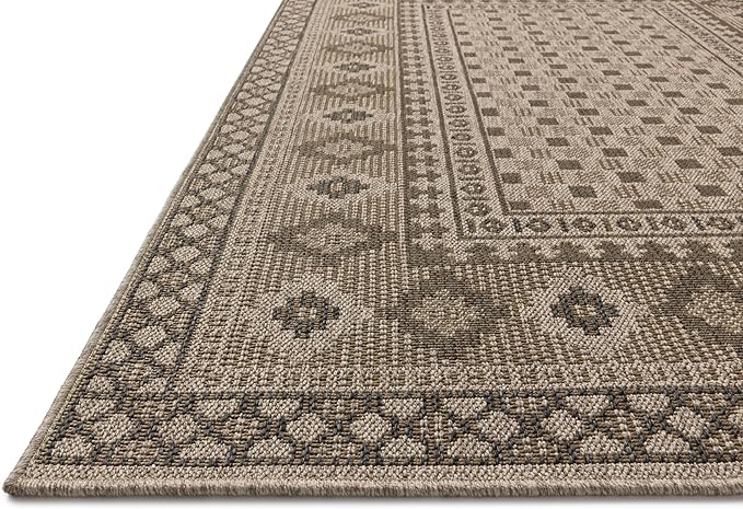 Loloi Chris Loves Julia Providence Collection PRC-07 Dove/Charcoal 6'-3" x 9'-2", .12" Pile Height, Indoor/Outdoor Area Rug