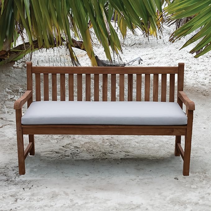 Tommy Bahama Bench Cushion, 50" X 19" X 2.5", Bamboo Bay Cloud