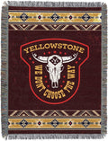 Northwest Yellowstone Woven Tapestry Throw Blanket, 48" x 60", The Way