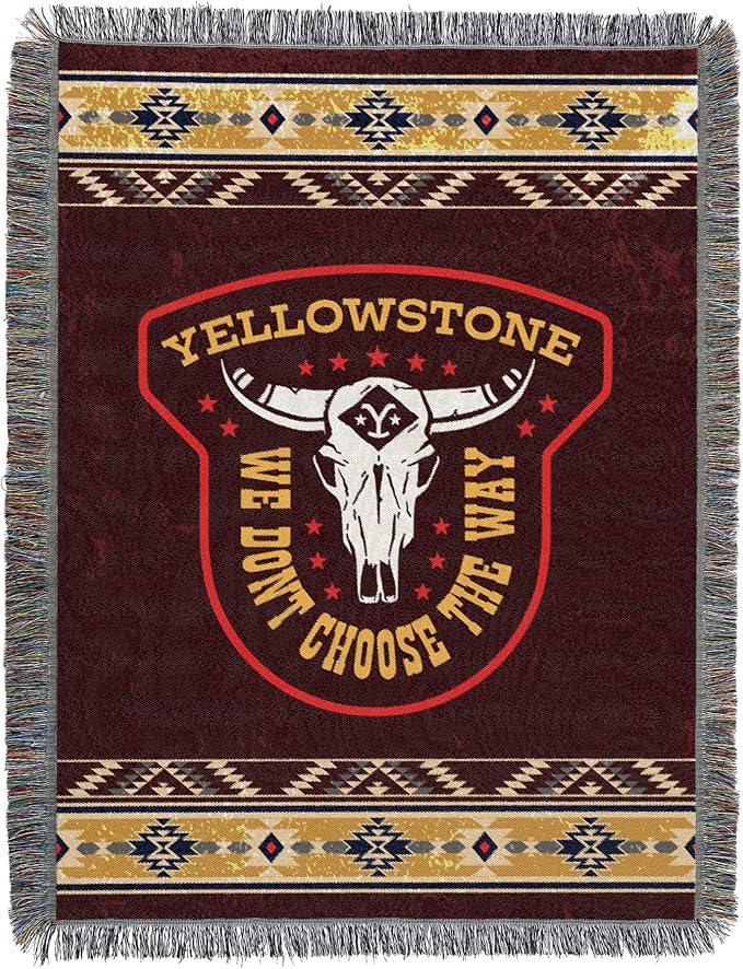 Northwest Yellowstone Woven Tapestry Throw Blanket, 48" x 60", The Way