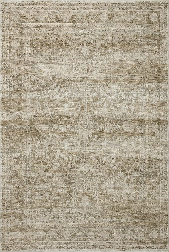 Loloi Amber Lewis Honora Collection HON-01 Khaki/Beige 3'-9" x 5'-9" Accent Rug