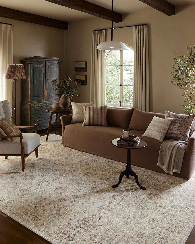 Loloi Amber Lewis Honora Collection HON-03 Beige/Spice 11'-6" x 15'-6" Area Rug