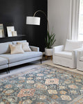 Loloi Skye Collection SKY-10 Sea/Rust 2'-0" x 5'-0" Accent Rug