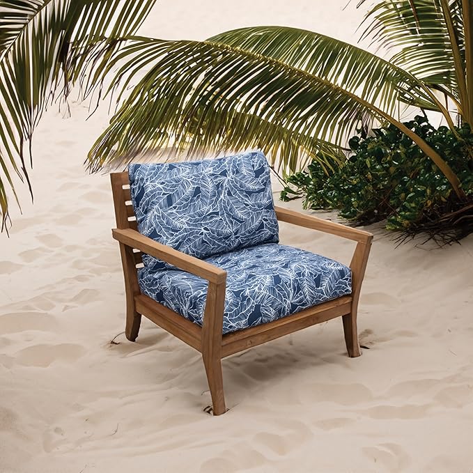 Tommy Bahama Deep Seating Lounge Cushion, 24" X 24" X 4", Pacific Zaffre