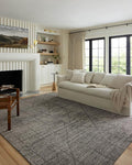 Loloi Kamala Collection KAM-06 Charcoal/Ivory 2'-7" x 12'-0" Runner Rug
