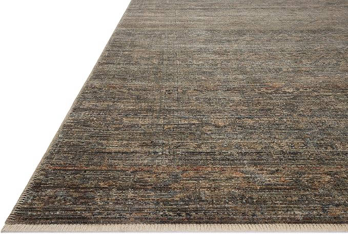 Loloi Amber Lewis Molly Collection MOL-05 Lagoon/Natural 7'-10" x 10' Low Pile Area Rug