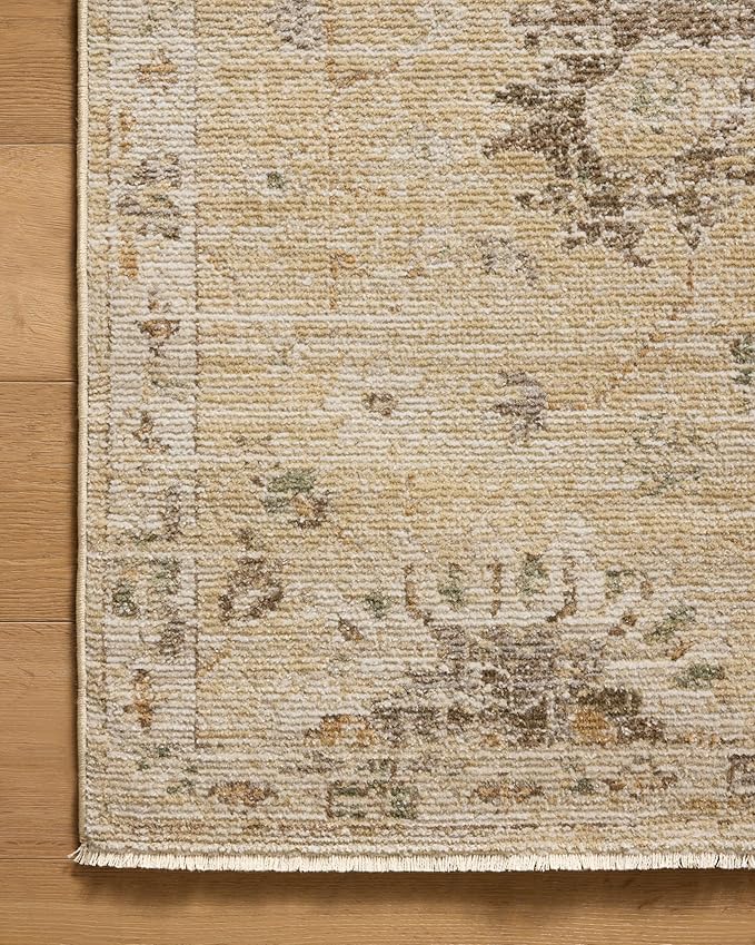 Loloi Magnolia Home by Joanna Gaines Pace Collection PAC-05 Apricot/Multi 7'-8" x 7'-8" Round Area Rug