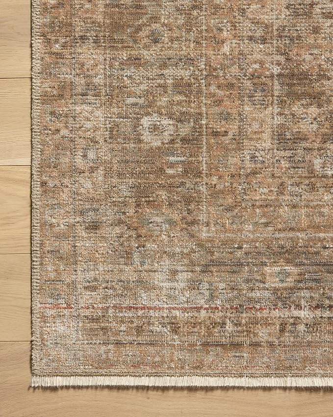 Loloi Amber Lewis Molly Collection MOL-06 Gold/Blue 2'-7" x 10'-0" Low Pile Runner Rug