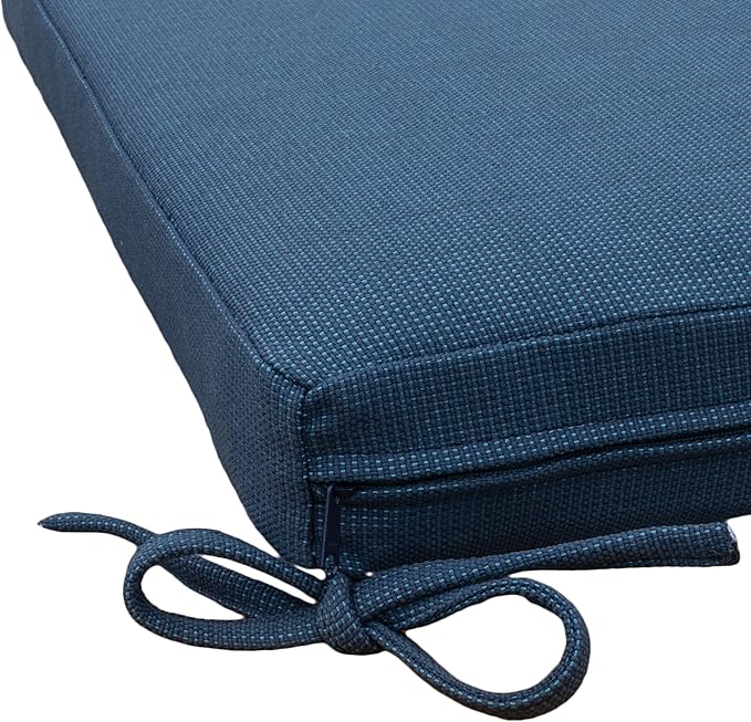 Tommy Bahama Bench Cushion, 44" X 19" X 2.5", Bamboo Bay Cobalt