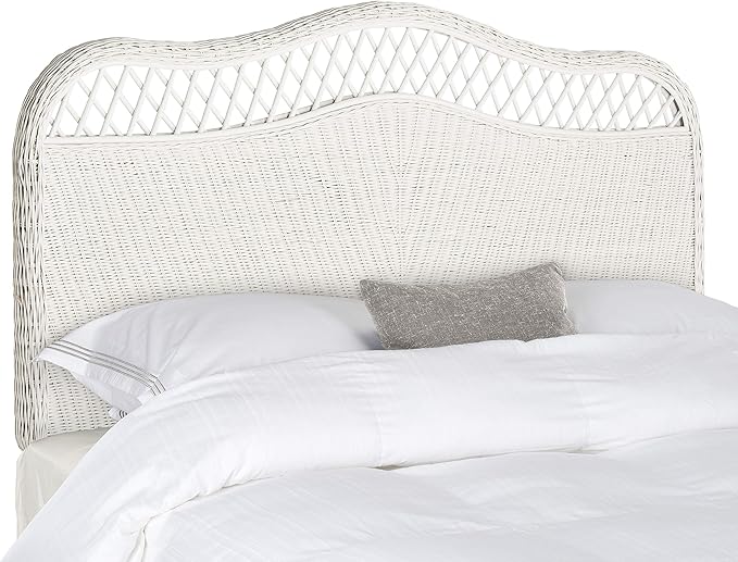 Safavieh Home Collection Sephina White Rattan Headboard (Queen)