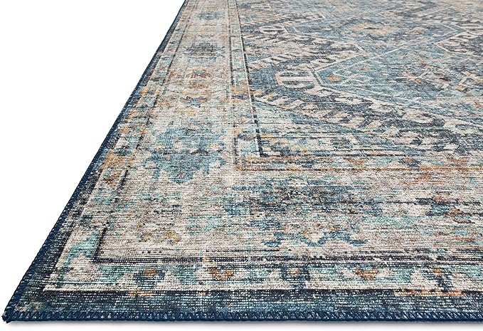 Loloi Skye Collection SKY-03 Denim/Natural 6'-0" x 9'-0" Area Rug