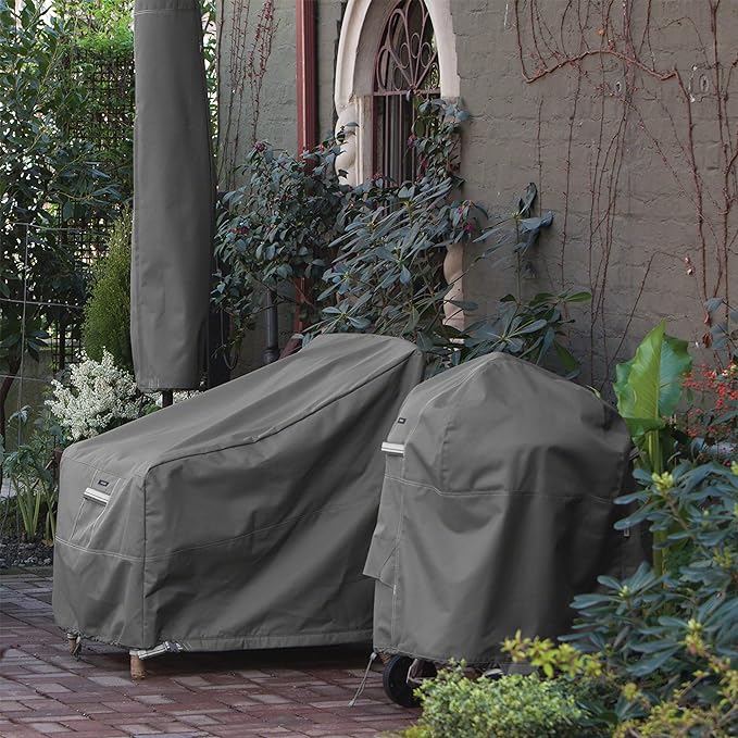 Classic Accessories Ravenna Water-Resistant 72 Inch Rectangular/Oval Patio Table Cover, Outdoor Table Cover