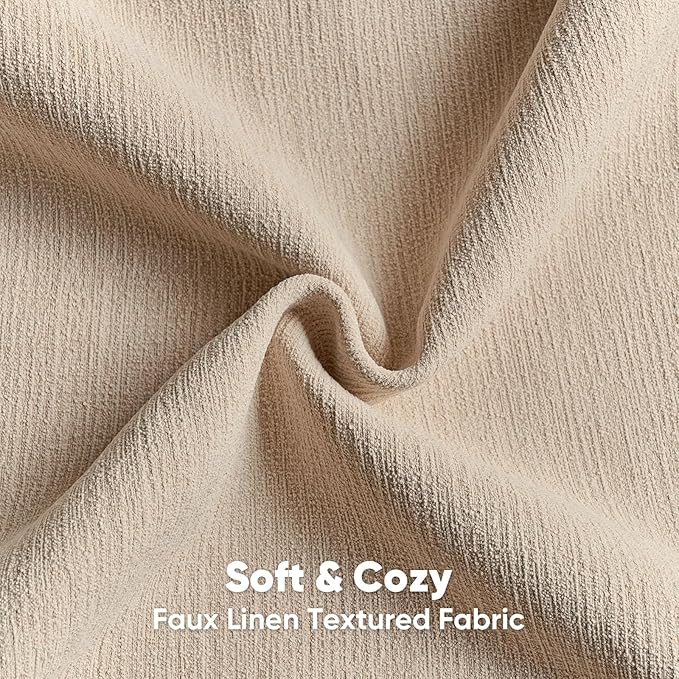 FUTEI Dusky Pink Chenille Decorative Throw Pillow Covers 20x20 Inch Set of 2,Soft Cozy Faux Linen Textured Cushion Case,Farmhouse Home Decor for Couch Living Room