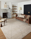 Loloi Darby Collection DAR-03 Sand/Charcoal 2'-7" x 12'-0" Runner Rug