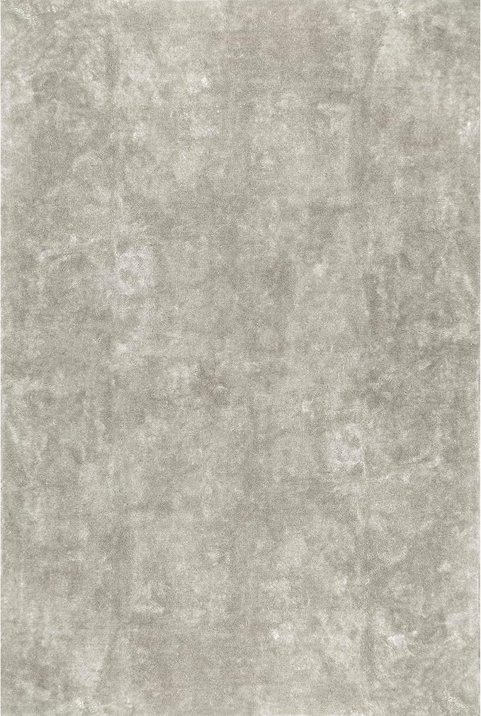nuLOOM 4' x 6' Cozy Plush Area Rug, Machine Washable, Non-Slip, Soft Fluffy Shag Carpet for Living Room Bedroom Kids Room Nursery Home Decor, Loni Beige