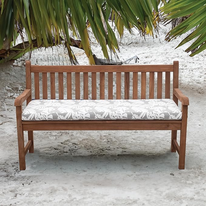 Tommy Bahama Bench Cushion, 48" X 19" X 2.5", Tropical Chrome