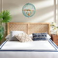 SAFAVIEH Home Collection Halvor Natural Rattan Solid Wood Queen Size Headboard