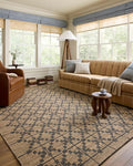 Loloi Chris Loves Julia Judy Collection JUD-05 Natural/Graphite 8'-6" x 11'-6" Area Rug
