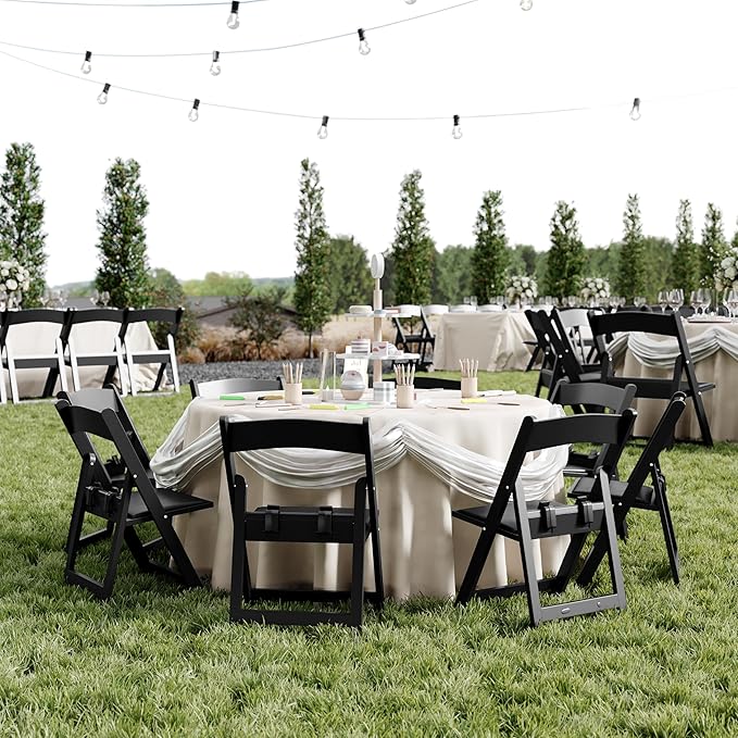 Flash Furniture Hercules Set of 2 Kids Black Resin Folding Chairs with Gray Vinyl Padded Seats