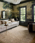 Loloi Chris Loves Julia Palma Collection PLM-01 Bark/Natural 2'-7" x 7'-6" Runner Rug Vintage Style Boho Living Room Bedroom Carpet