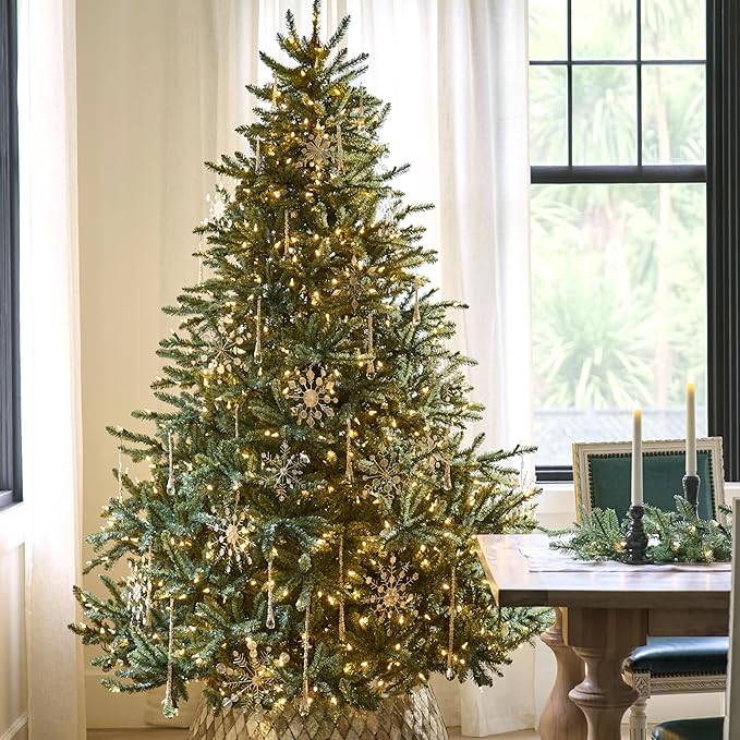 Balsam Hill 5.5 ft Unlit Classic Blue Spruce - Artificial Christmas Tree with Premium Stand for Indoor Holiday Decorating
