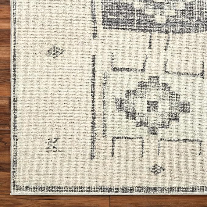 Livabliss x Becki Owens Solana Medallion Area Rug, 7'10" x 10', Taupe/Cream