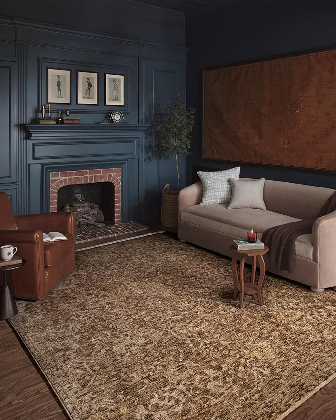 Loloi Magnolia Home by Joanna Gaines Junie Collection JUE-01 Clay/Natural 2'-7" x 8'-0", .38 Pile Height, Runner Rug