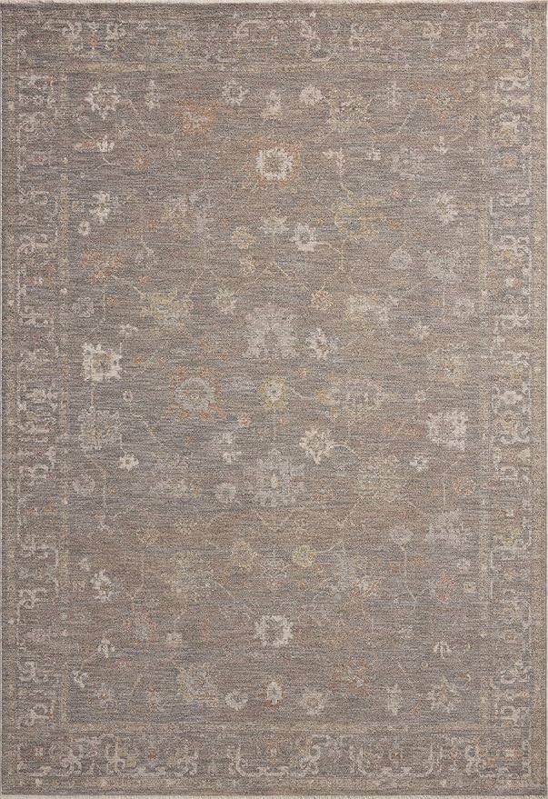 Loloi Chris Loves Julia Louisa Collection LOI-01 Stone/Multi 5'-3" x 7'-6", .38" Pile Height, Area Rug