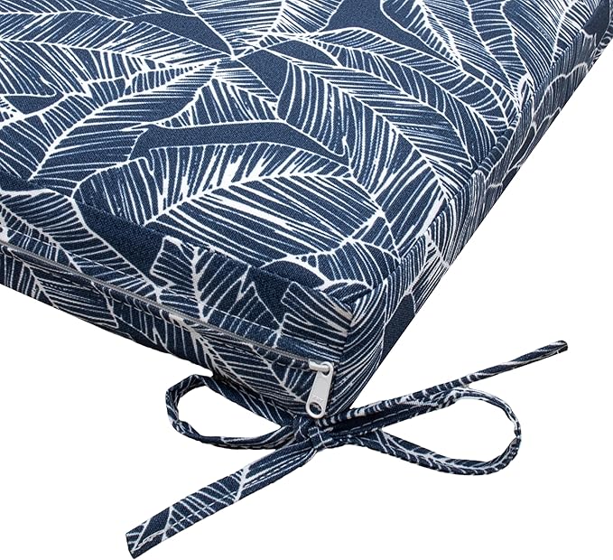 Tommy Bahama Bench Cushion, 48" X 19" X 2.5", Pacific Zaffre