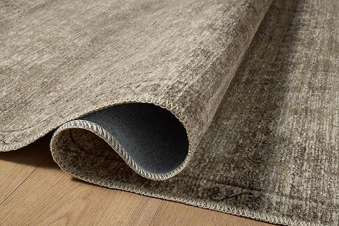 Loloi Amber Lewis Cambria Collection CBR-01 Ash/Bark 10'-0" x 14'-0" Area Rug Jute, Neutral, Vintage Style, Antique Tone, Living, Bedroom, Dining, Carpet