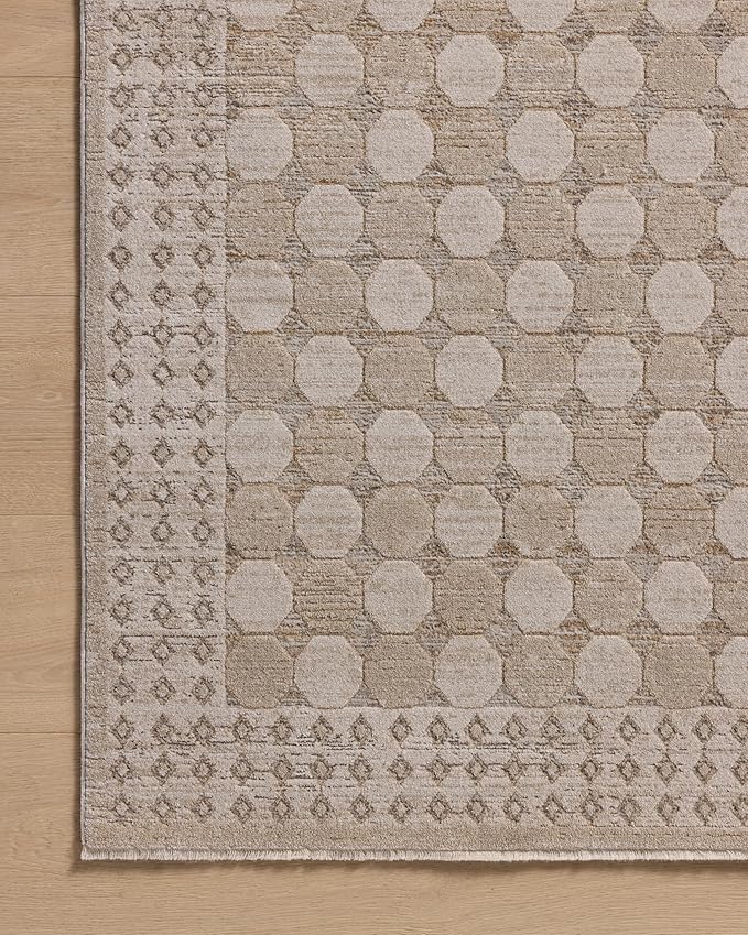 Loloi Amber Lewis Cali Collection CIL-01 Taupe/Natural 2'-3" x 3'-11", .25" Pile Height, Accent Rug