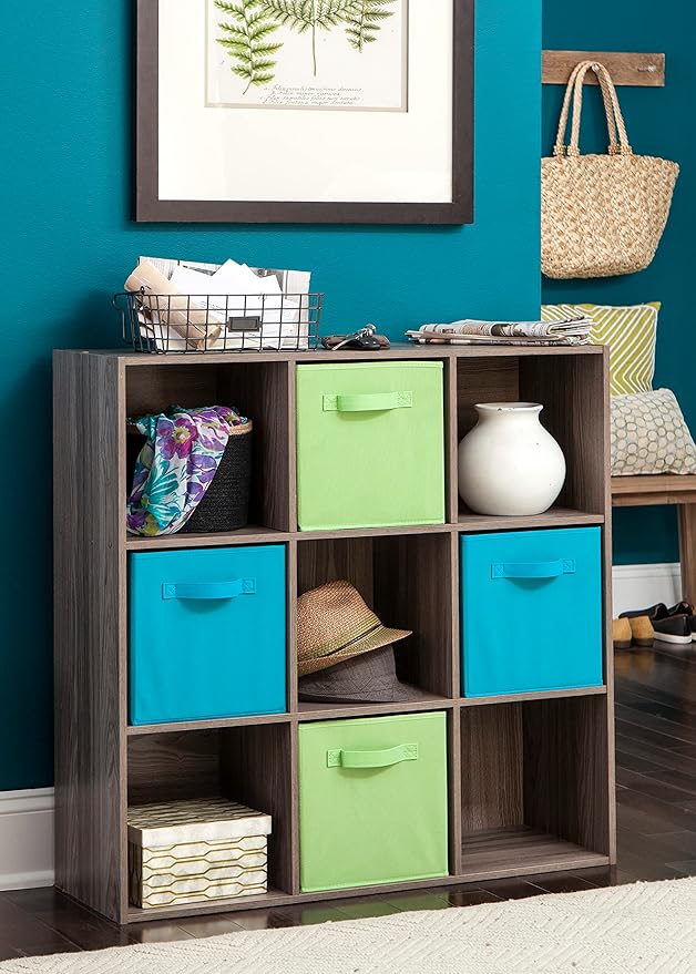 ClosetMaid 4167 Cubeicals Organizer, 9-Cube, Natural Gray