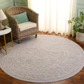 SAFAVIEH Area Rug 10' Round - Reflection Collection - Large - Cream & Ivory, Non-Shedding & Easy Cleaning, Ideal for Living Room, Bedroom (RFT665D)