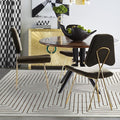 RUGGABLE x Jonathan Adler Machine Washable Modern Area Rug – Labyrinth Camel/Ivory 6x9, Stain-Resistant, Non-Slip – Medium Rugs for Living Room, Bedroom, Hallway, Entryway & Office–with Cushioned Pad