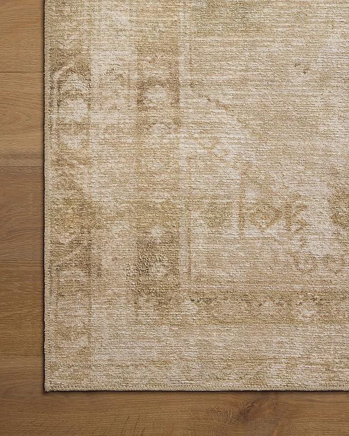 Loloi Amber Lewis Cambria Collection CBR-04 Natural/Jade 2'-3" x 3'-9" Accent Rug Jute, Neutral, Vintage Style, Antique Tone, Living, Bedroom, Dining, Carpet