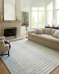 Loloi Chris Loves Julia Chris Collection CHR-01 Ivory/Denim 2'-6'' x 11'-6'', .50" Pile Height, Runner Rug