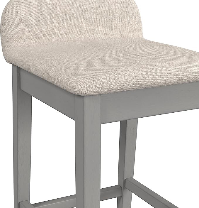 Hillsdale Furniture Maydena Wood Counter Height Stool, Distressed Gray