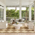 nuLOOM 9'6" x 12' Outdoor Performance Area Rug, Stain Resistant, Weather Resistant, High Traffic, Patio, Balcony, Outside, Sabina Brown