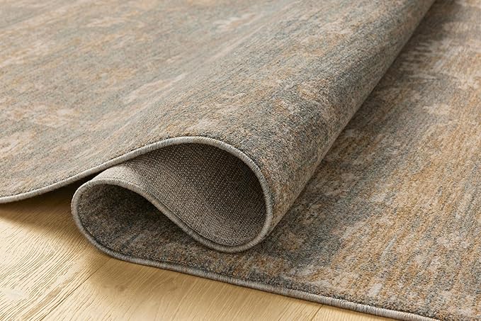 Loloi Chris Loves Julia Louisa Collection LOI-04 Lagoon/Ivory 2'-7" x 10'-0", .38" Pile Height, Runner Rug