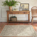 RUGGABLE x Morris & Co Washable Area Rug – Montreal Natural Stone 4x6, Stain-Resistant, Non-Slip – Medium Machine Washable Rugs for Living Room, Bedroom, Hallway, Entryway & Office–with Cushioned Pad